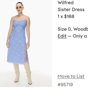 Aritzia Wilfred Sister Dress